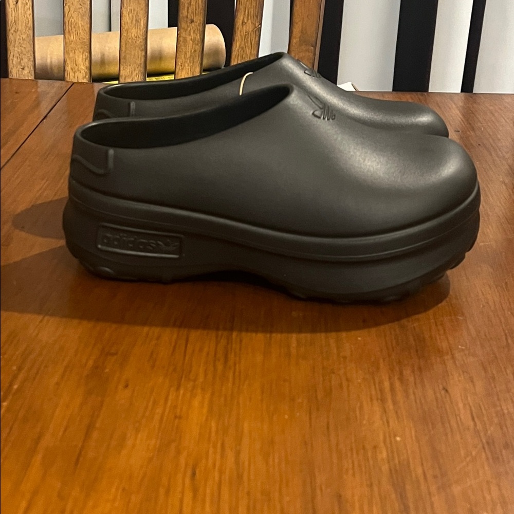 Adidas Stan Smith Mule Shoes Sandals new black Women’s Size 7 - Picture 3 of 11